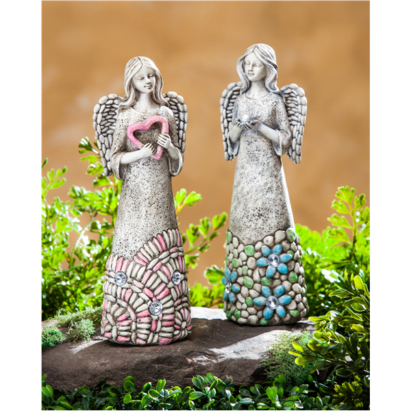 slide 1 of 1, Evergreen Love Jeweled Angel Statuary, 1 ct