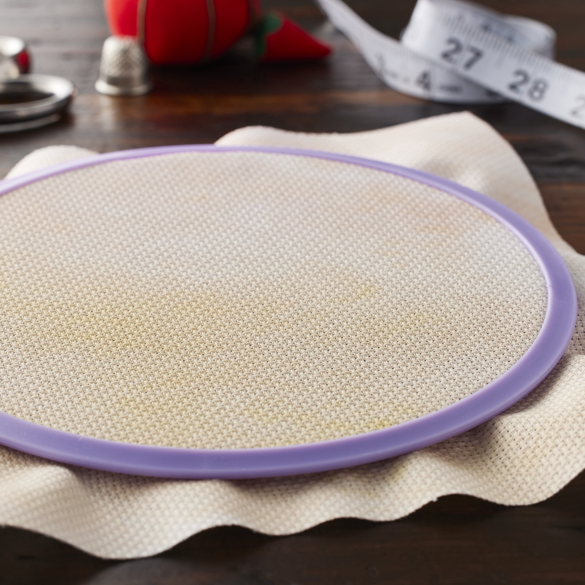 slide 3 of 3, Dmc Charles Craft 14 Count Printed/iridescent Aida Needlework Fabric, 15" X 18", 15 in x 18 in