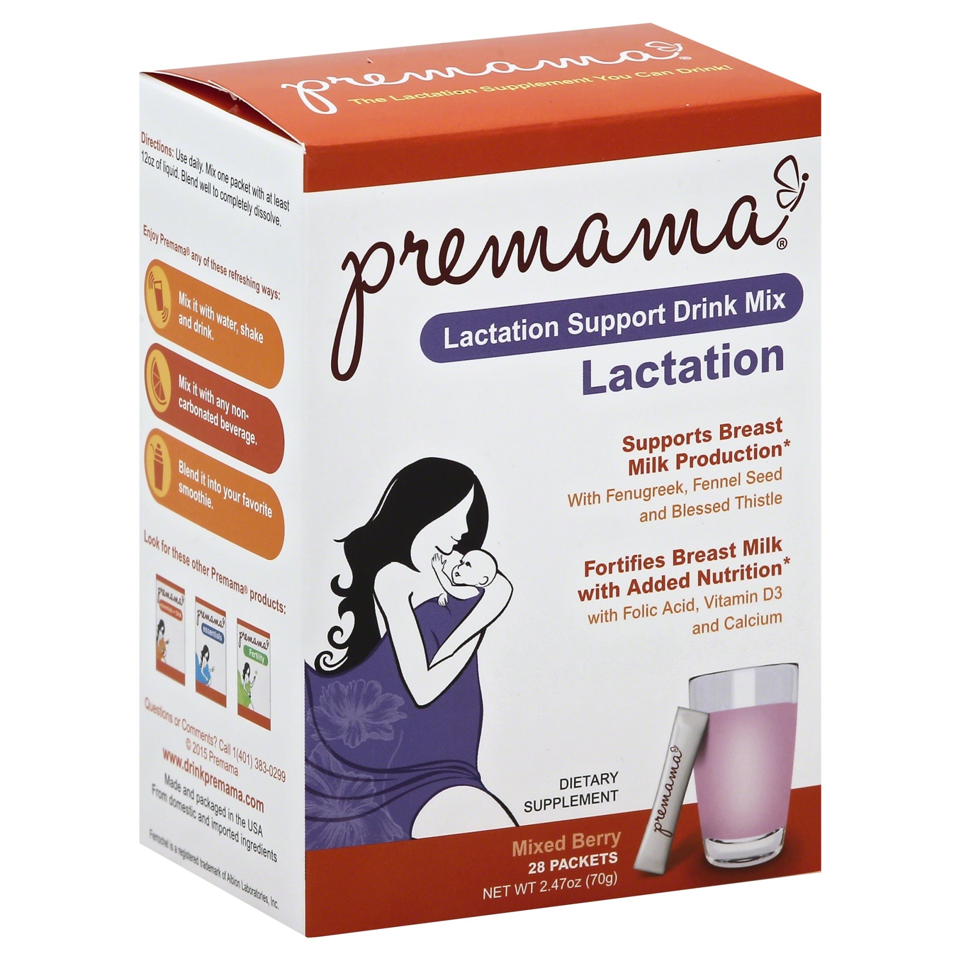 slide 1 of 8, Premama Drink Mix 28 ea, 28 ct