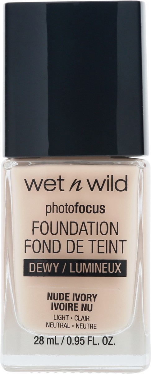 slide 2 of 13, wet n wild PhotoFocus Dewy Nude Ivory Foundation 0.95 fl oz, 16 oz
