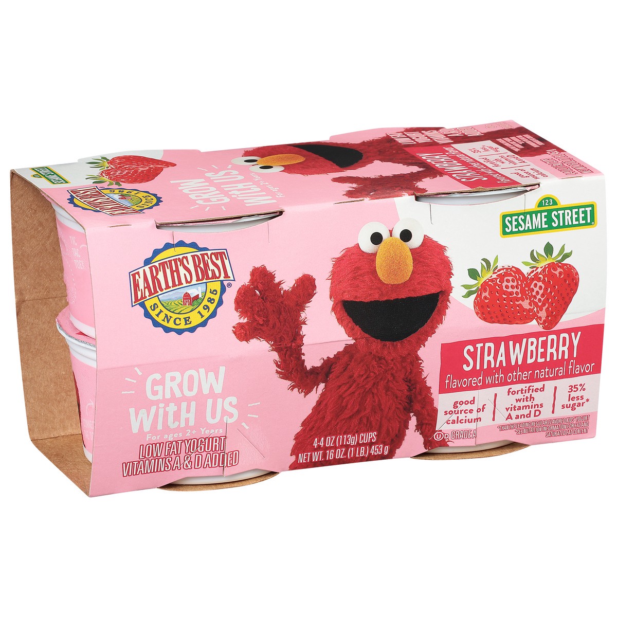 slide 2 of 8, Earth's Best Strawberry Yogurt, 4 oz