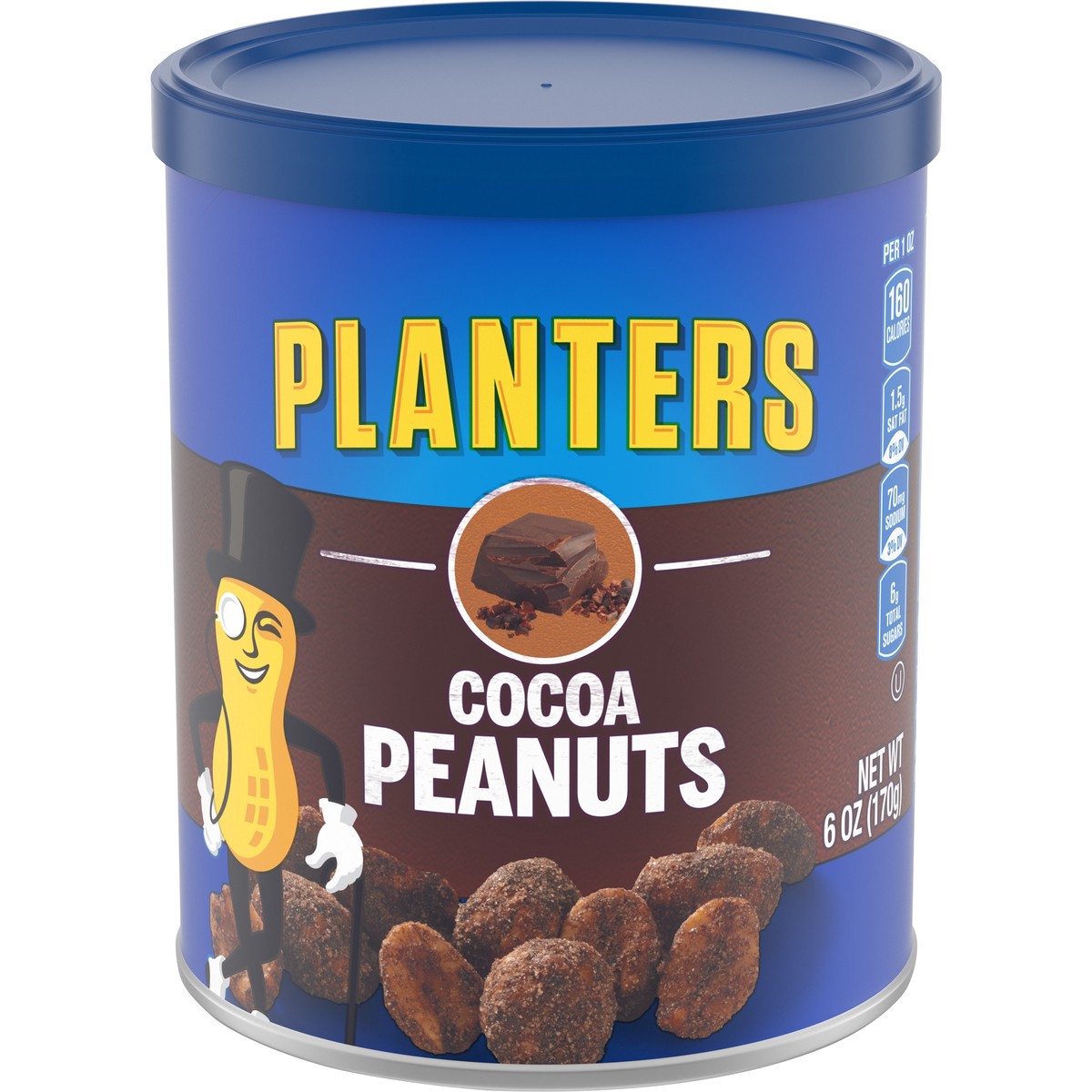 slide 1 of 1, Planters Cocoa Peanuts, 6 oz