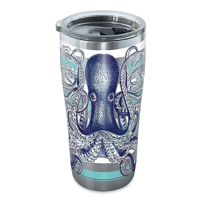 slide 1 of 1, Tervis Octopus Stainless Steel Tumbler with Lid, 20 oz