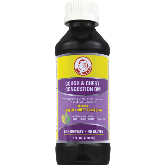 slide 1 of 1, Dr. Sana Congestion DM Cough & Chest 6 fl oz, 6 oz