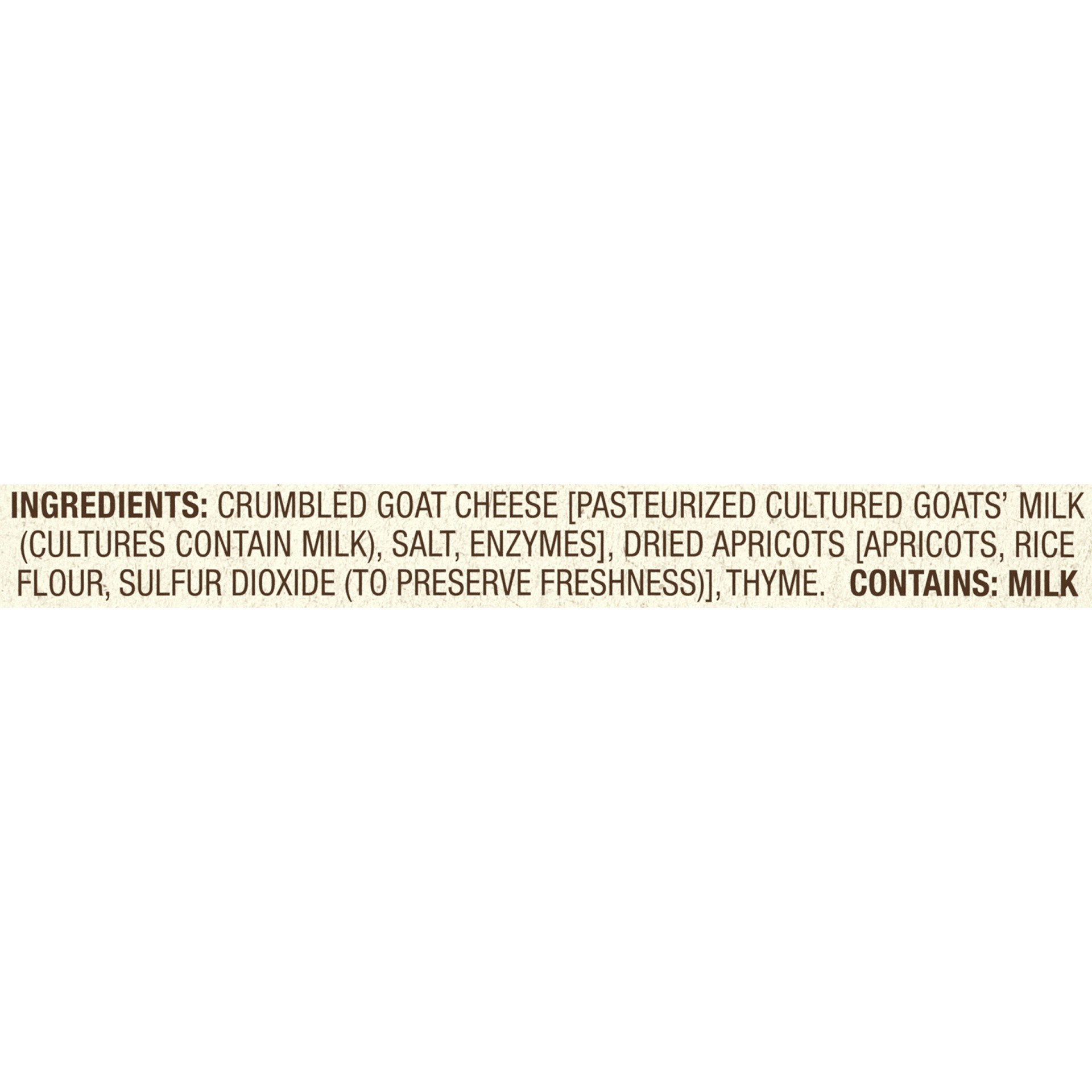 slide 8 of 8, Vermont Creamery Crumbled Goat Cheese Apricot & Thyme, 4 oz