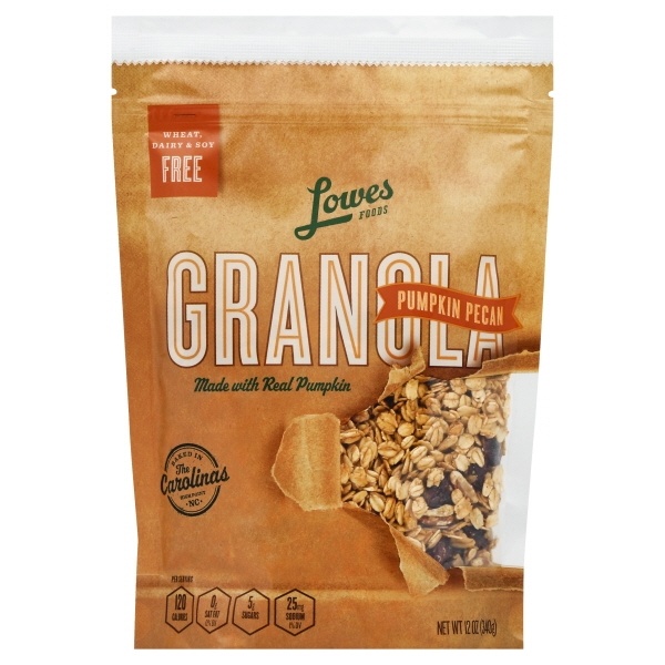 slide 1 of 1, Lowes Foods Granola Pumpkin Pecan, 12 oz