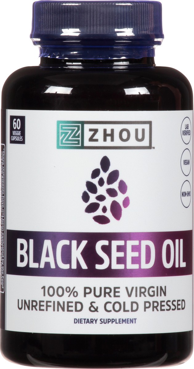 slide 1 of 4, Zhou Black Seed Oil, 60 ct