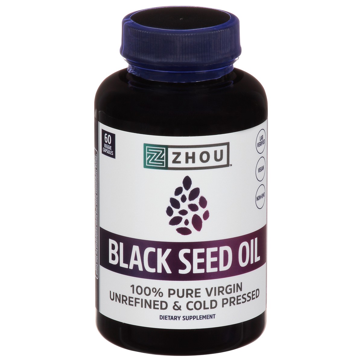 slide 1 of 4, Zhou Black Seed Oil, 60 ct
