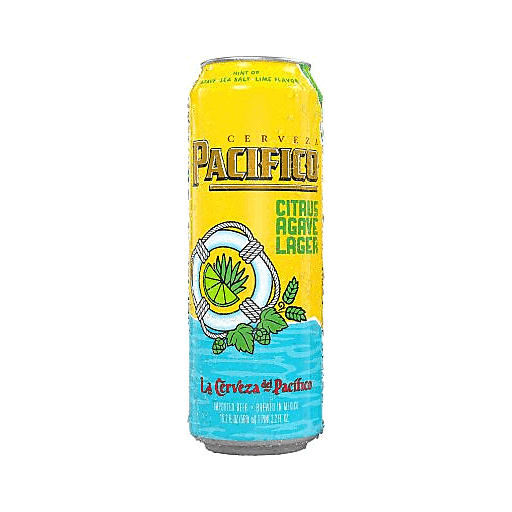 slide 1 of 1, Pacifico Citrus Agave Lager, 19.2 oz can