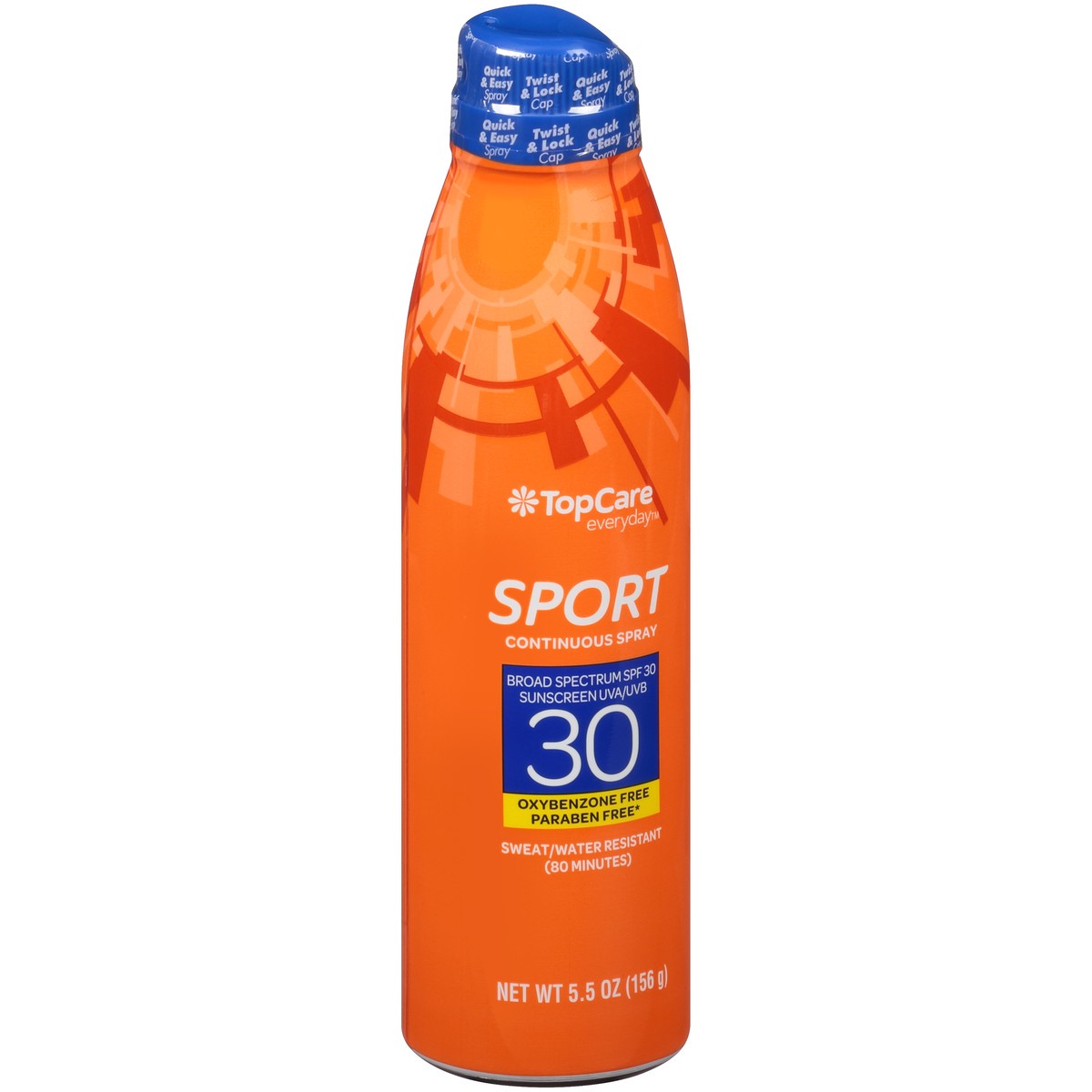 slide 3 of 8, TopCare Sunscrn C-Spray Sprt Spf 30 Bb Oxbnzn Fr, 5.5 oz