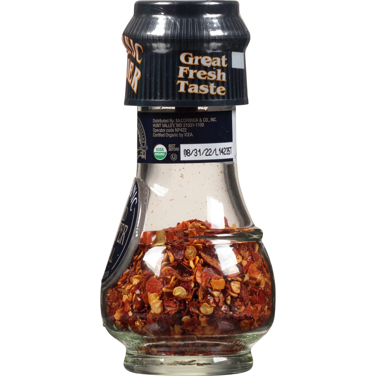 slide 6 of 7, Drogheria & Alimentari Organic Red Pepper Mill, 0.72 oz, 0.72 oz