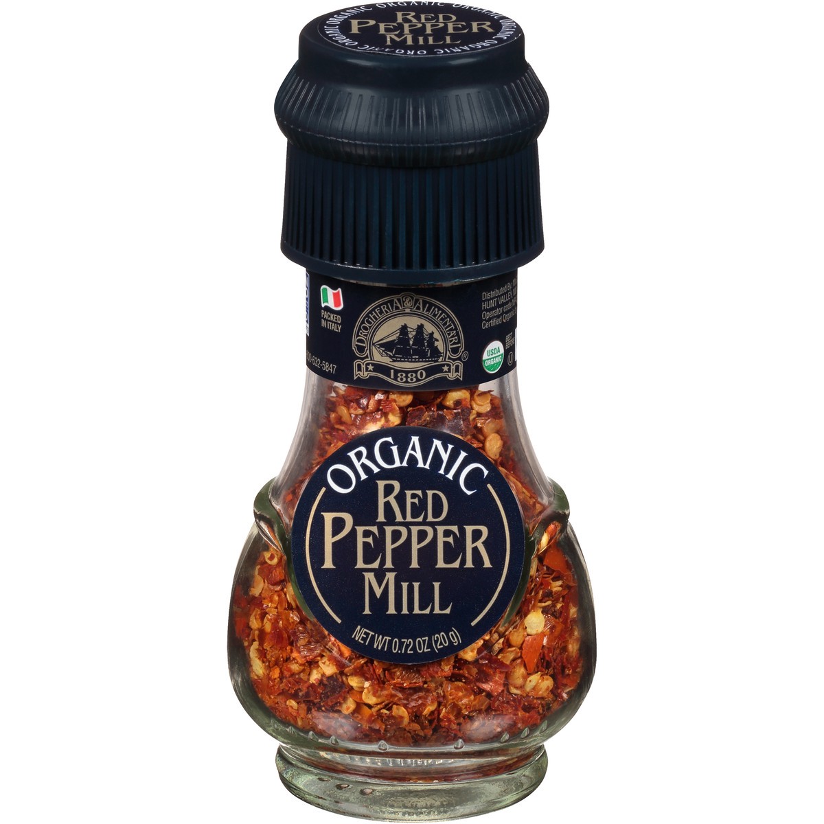 slide 1 of 7, Drogheria & Alimentari Organic Red Pepper Mill, 0.72 oz, 0.72 oz