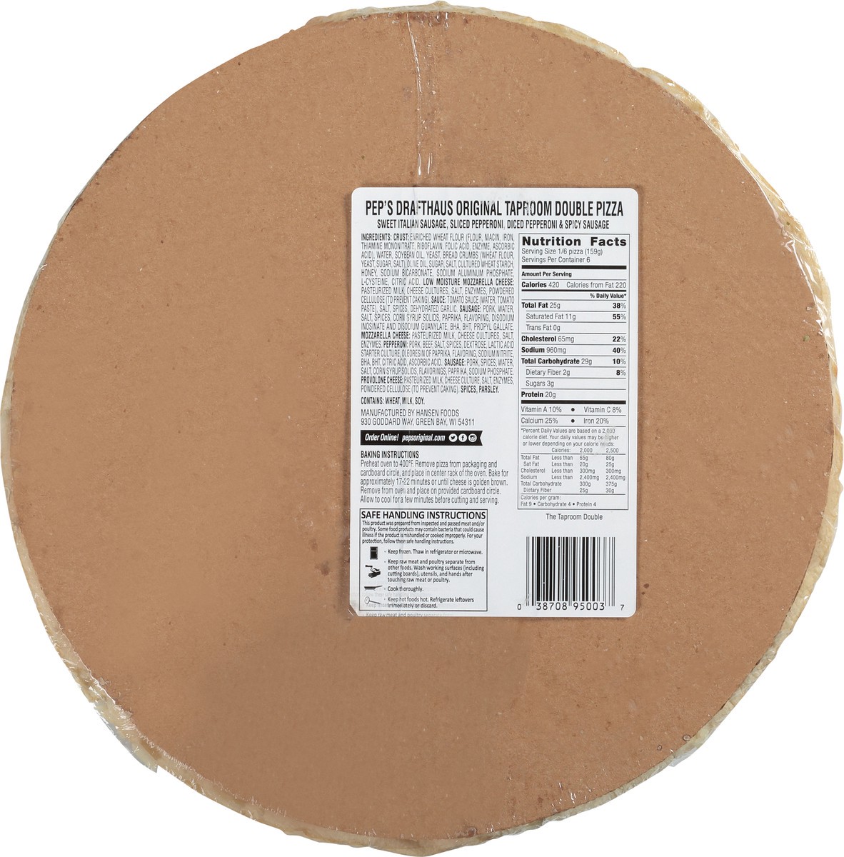 slide 9 of 12, Pep's Drafthaus Pep's® frozen drafhaus the taproom double pizza, 33.1 oz