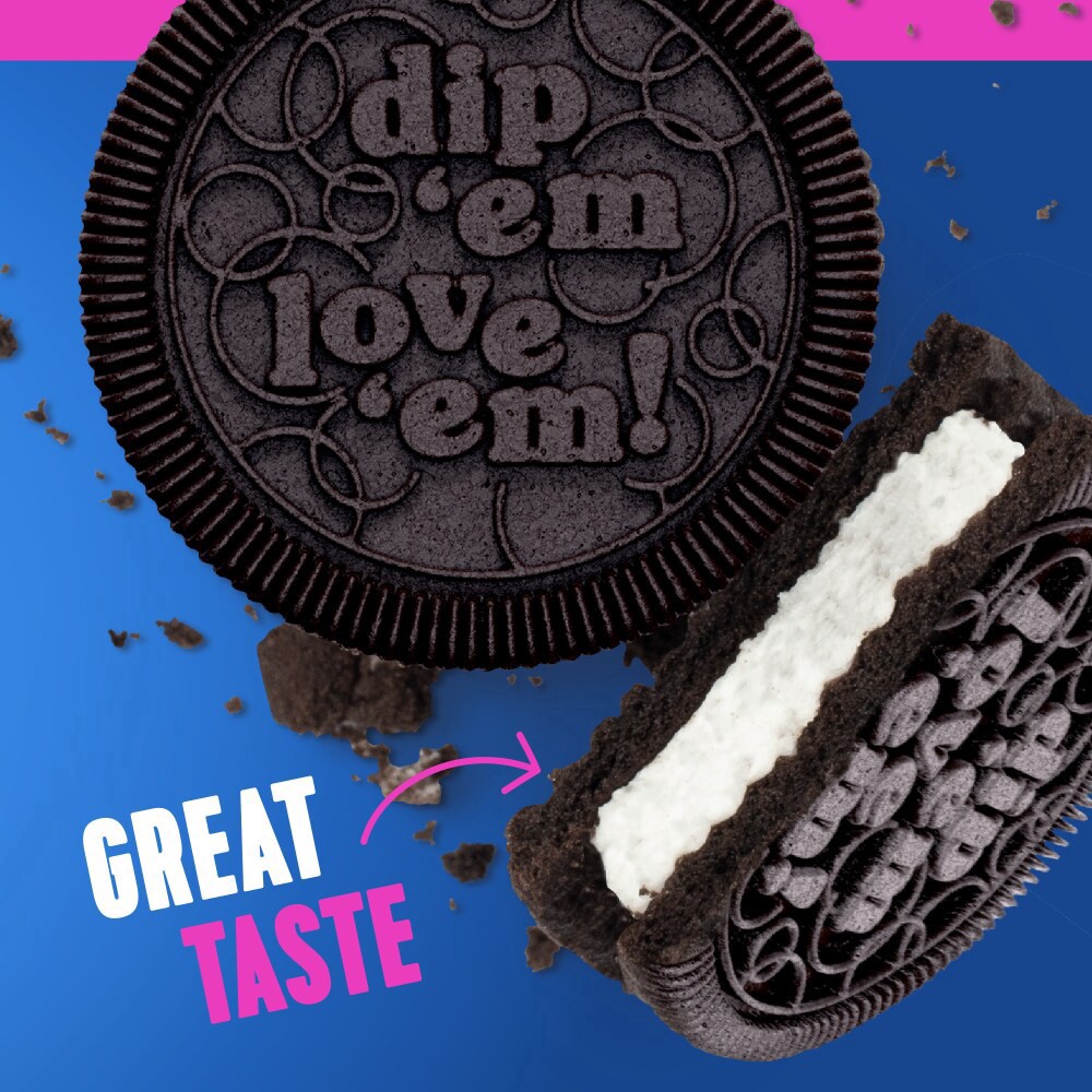 slide 4 of 4, Kroger Kaleidos Original Double Filled Chocolate Sandwich Cookies, 20 oz