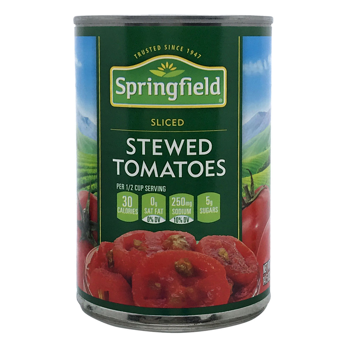 slide 1 of 1, Springfield Sliced Stewed Tomatoes, 14.5 oz