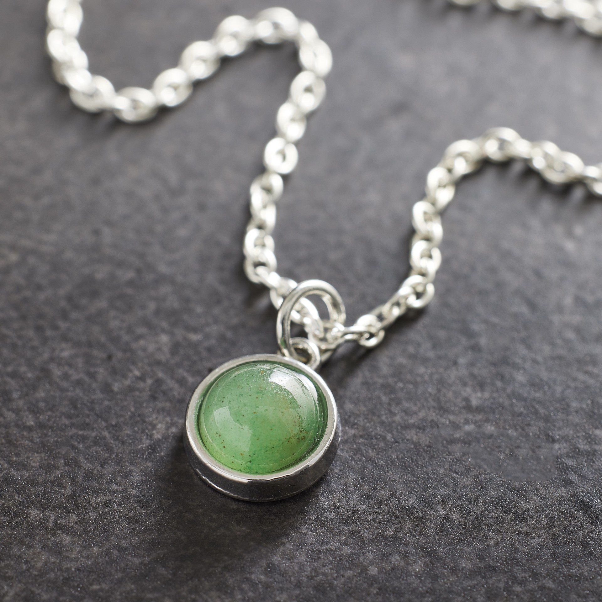slide 3 of 3, Round Green Aventurine Charm By Bead Landing, 10 mm charm diameter