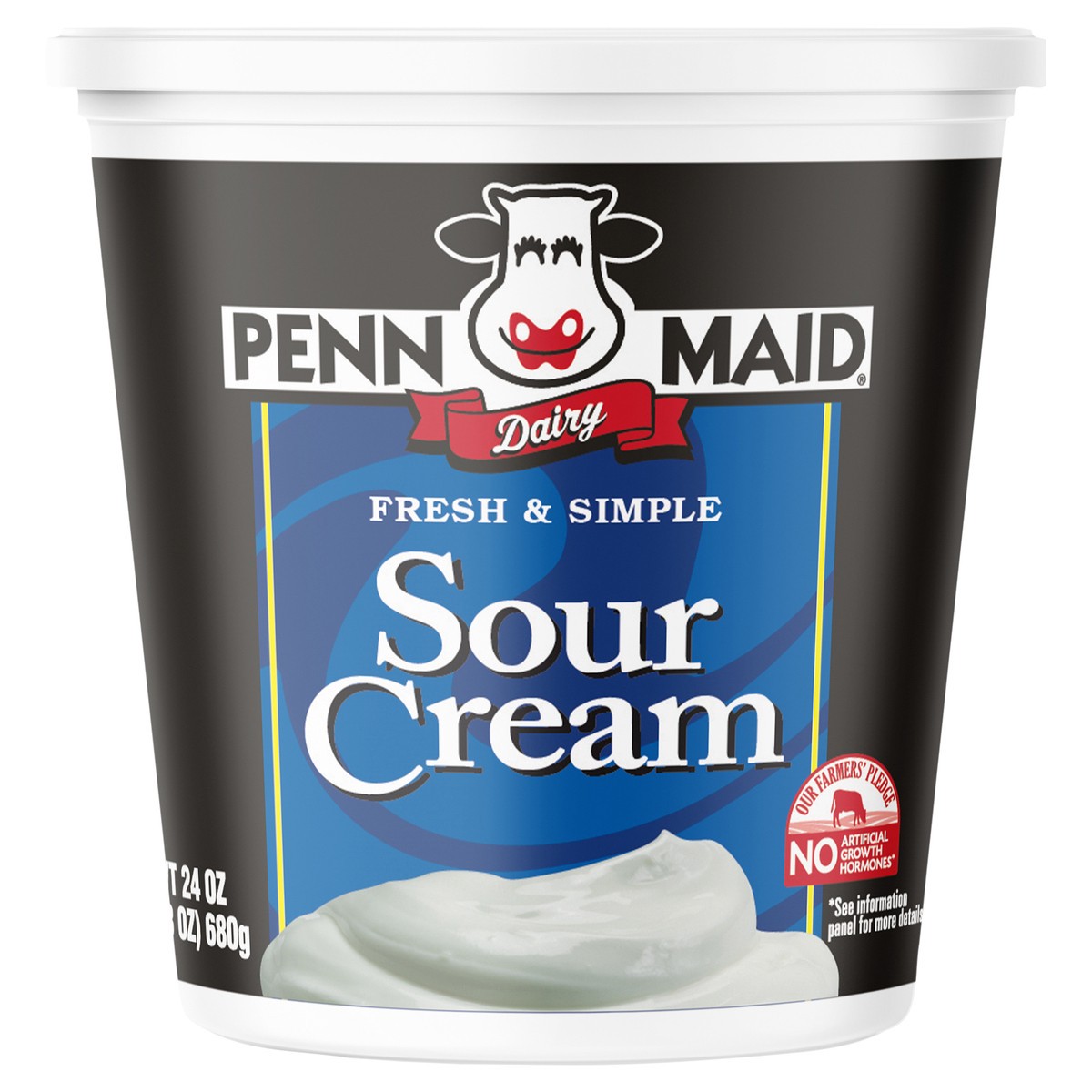 slide 1 of 8, Penn Maid Sour Cream, 24 oz, 24 oz