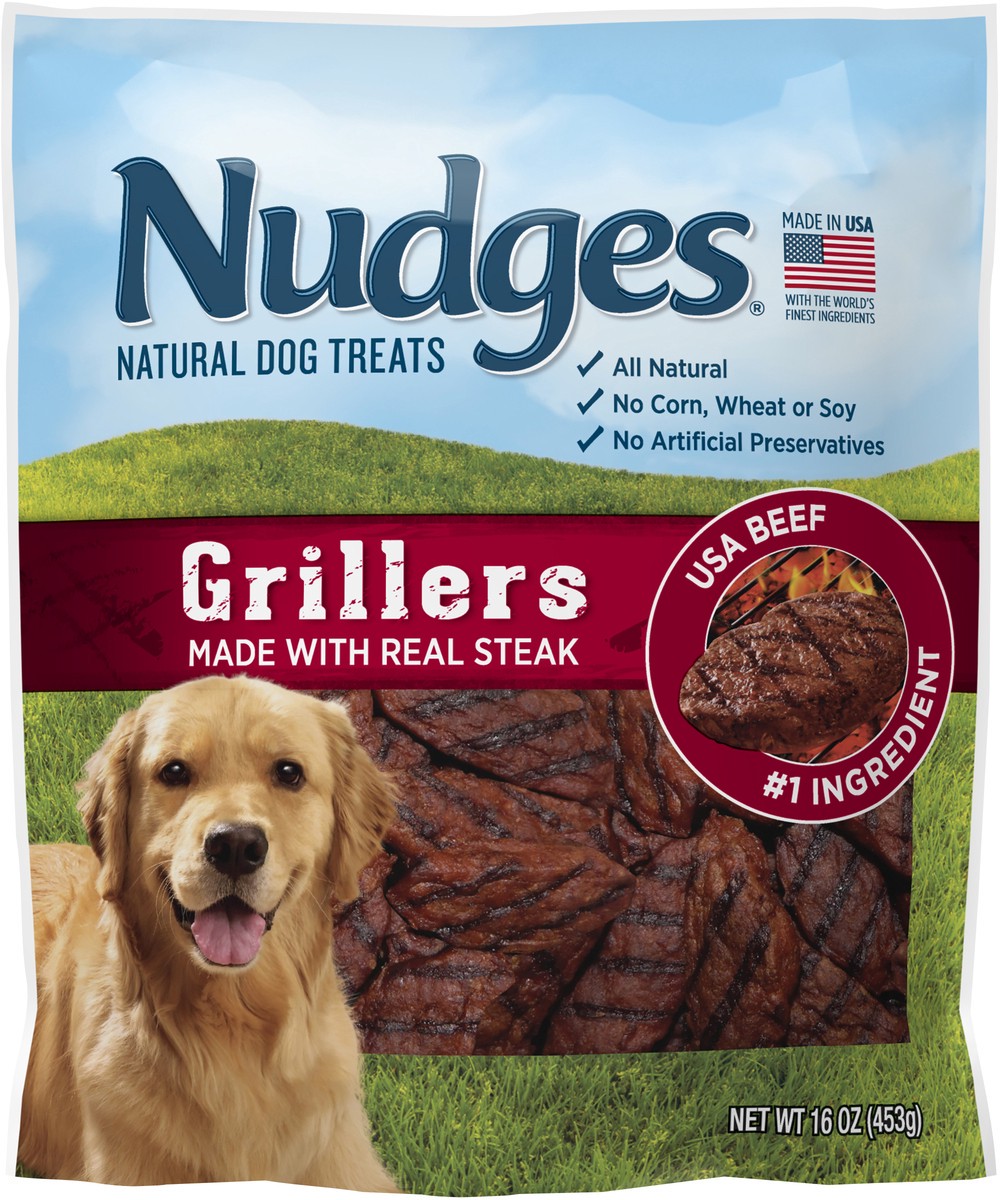 slide 3 of 5, Nudges Dog Treats, 16 oz