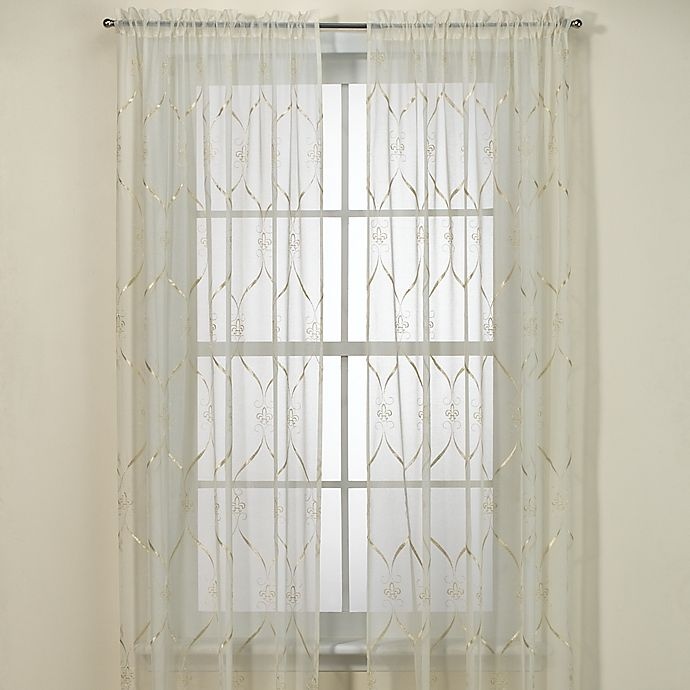 slide 1 of 1, Croscill Cavalier Sheer Window Curtain Panel, 84 in
