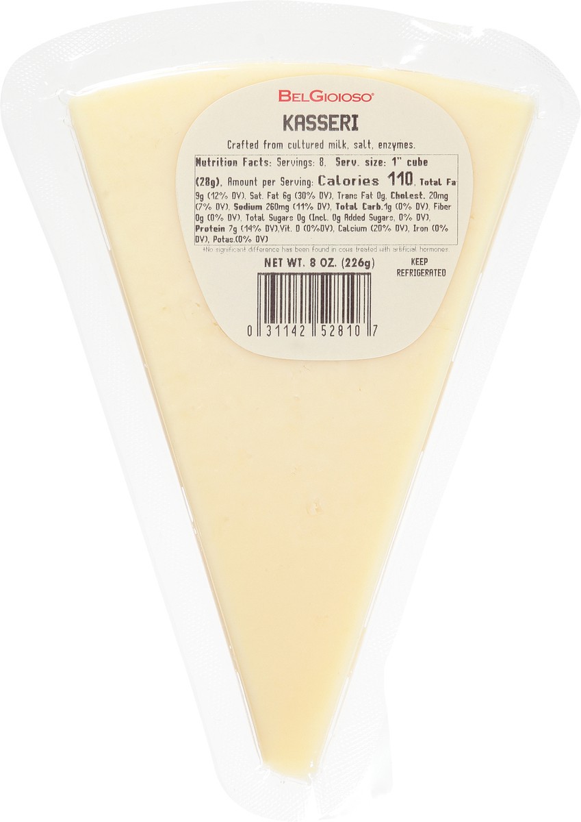 slide 5 of 9, BelGioioso Kasseri Cheese Wedge 8oz., 8 oz