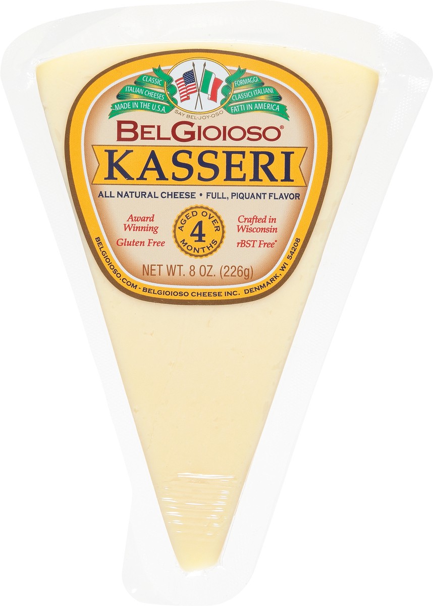 slide 6 of 9, BelGioioso Kasseri Cheese Wedge 8oz., 8 oz