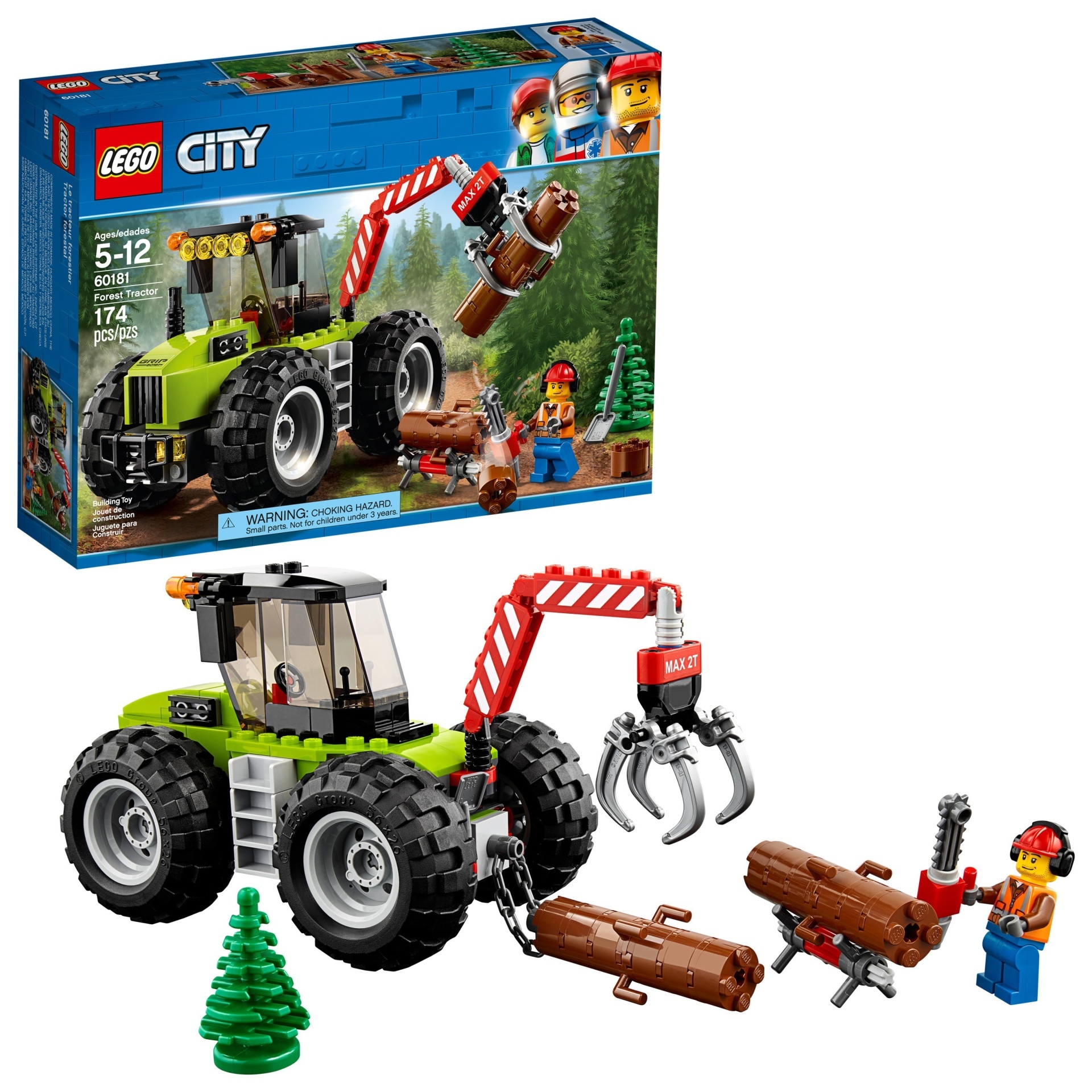 slide 1 of 1, LEGO City Forest Tractor 60181, 1 ct