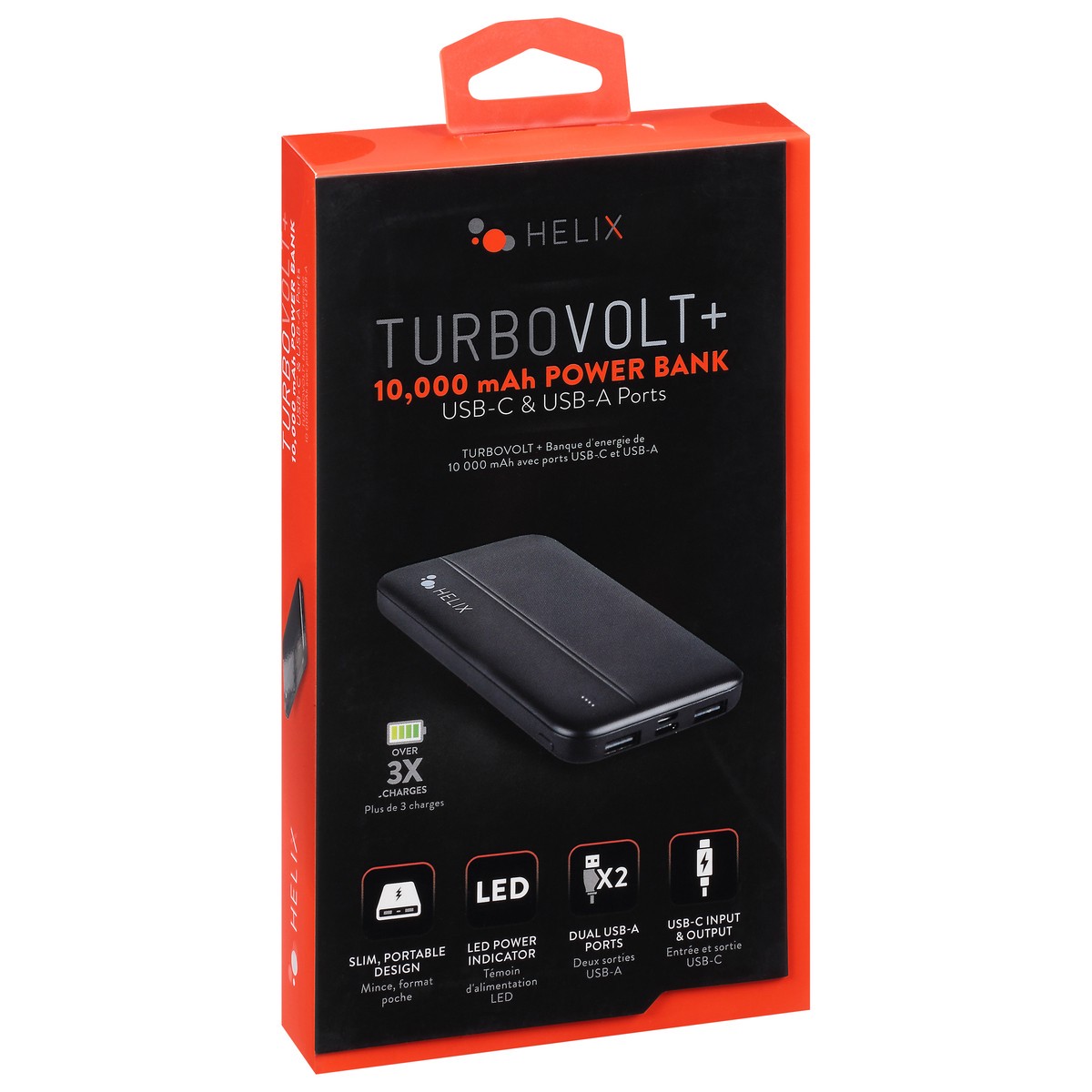 slide 9 of 9, Helix Turbovolt + 10000 mAh Power Bank 1 ea, 1 ct