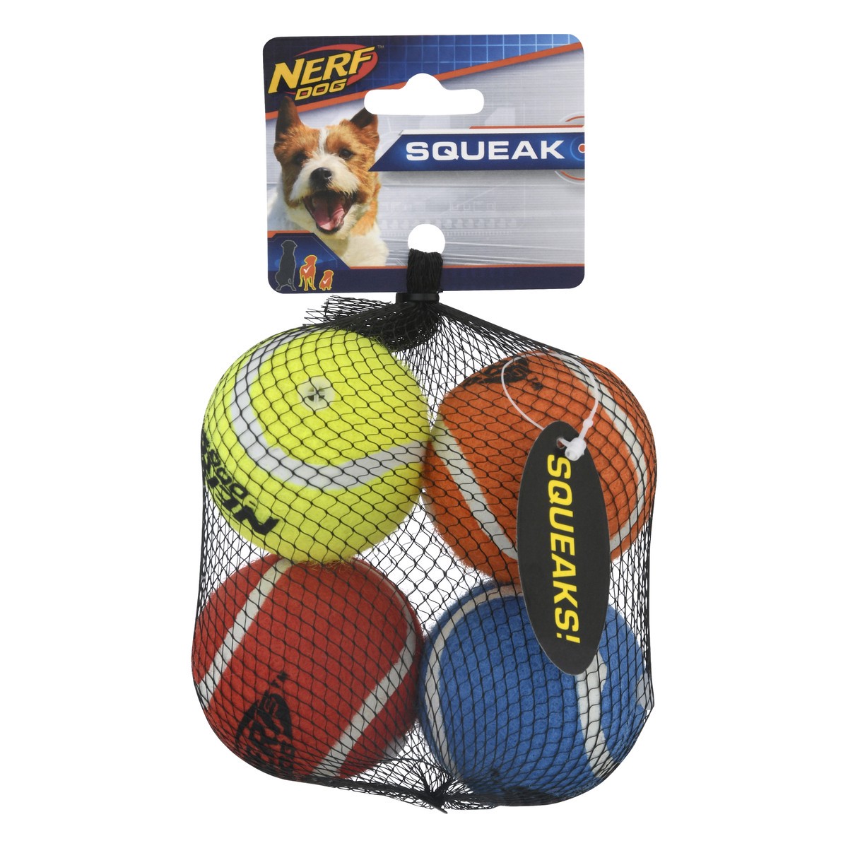 slide 5 of 9, Nerf Dog Dog Squeak 4.0 ea, 4 ct