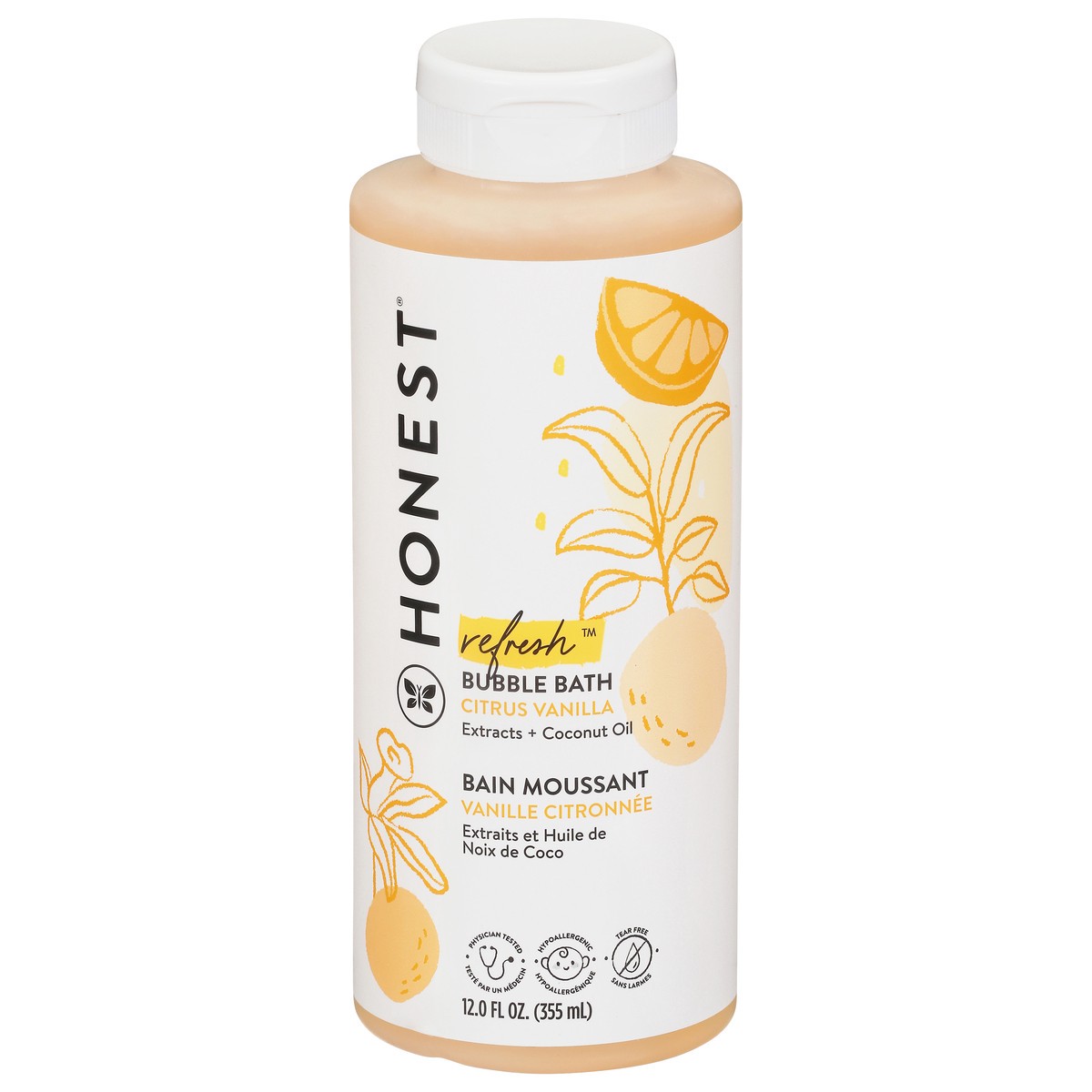 slide 1 of 9, The Honest Company Honest Company Bubble Bath - Sweet Orange Vanilla, 12 oz