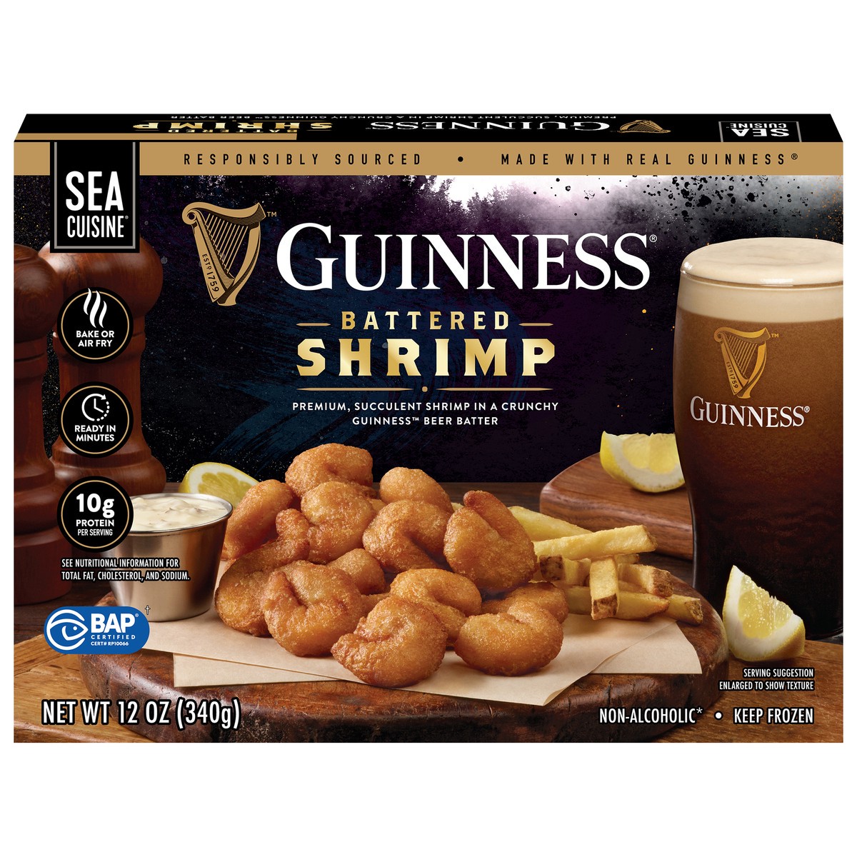 slide 1 of 13, Sea Cuisine® Guinness Battered Shrimp, 12 oz