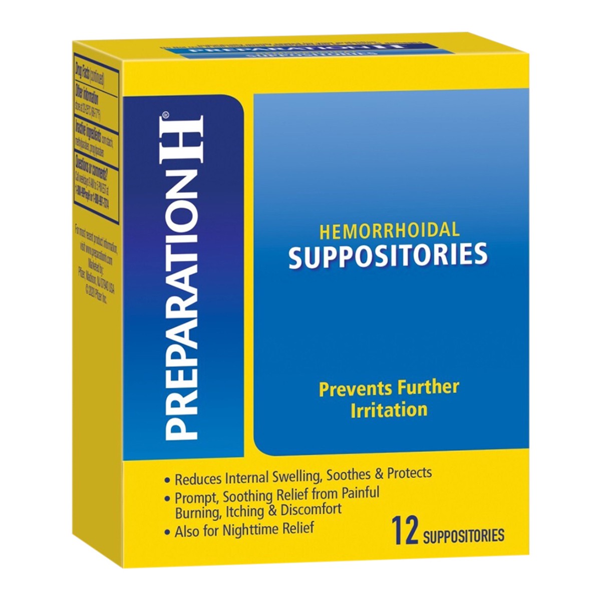 slide 11 of 12, PREPARATION H Hemorrhoid Symptom Treatment Suppositories, Burning, Itching and Discomfort Relief (12 Count), 12 ct