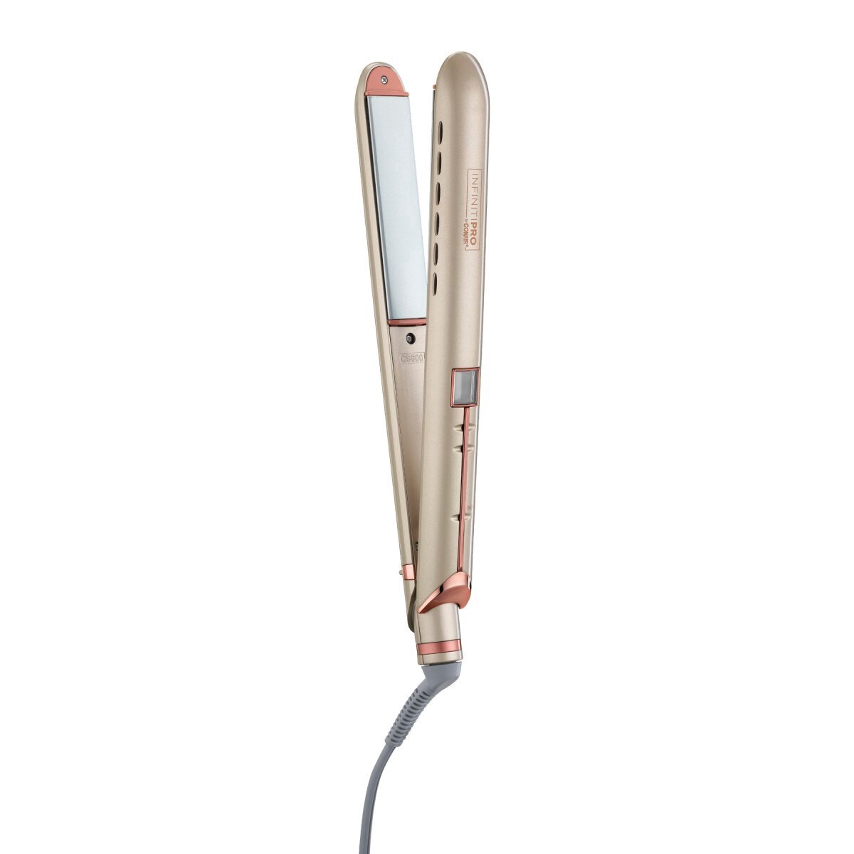 slide 1 of 1, Conair Infinitipro Frizz Free Titanium Ceramic Flat Iron, 1 In, 1 ct