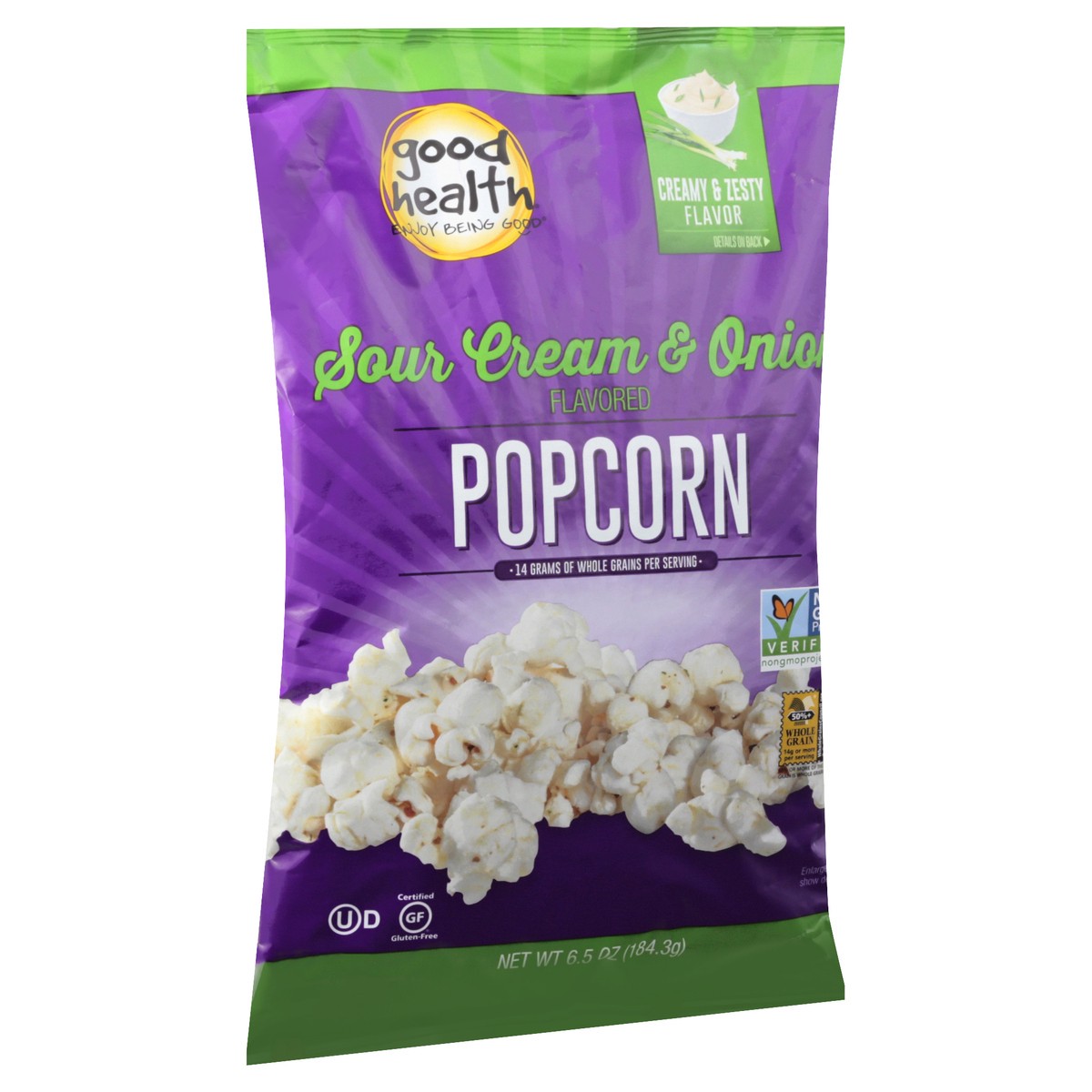 slide 3 of 10, Good Health Sour Cream & Onion Flavored Popcorn 6.5 oz, 6.5 oz