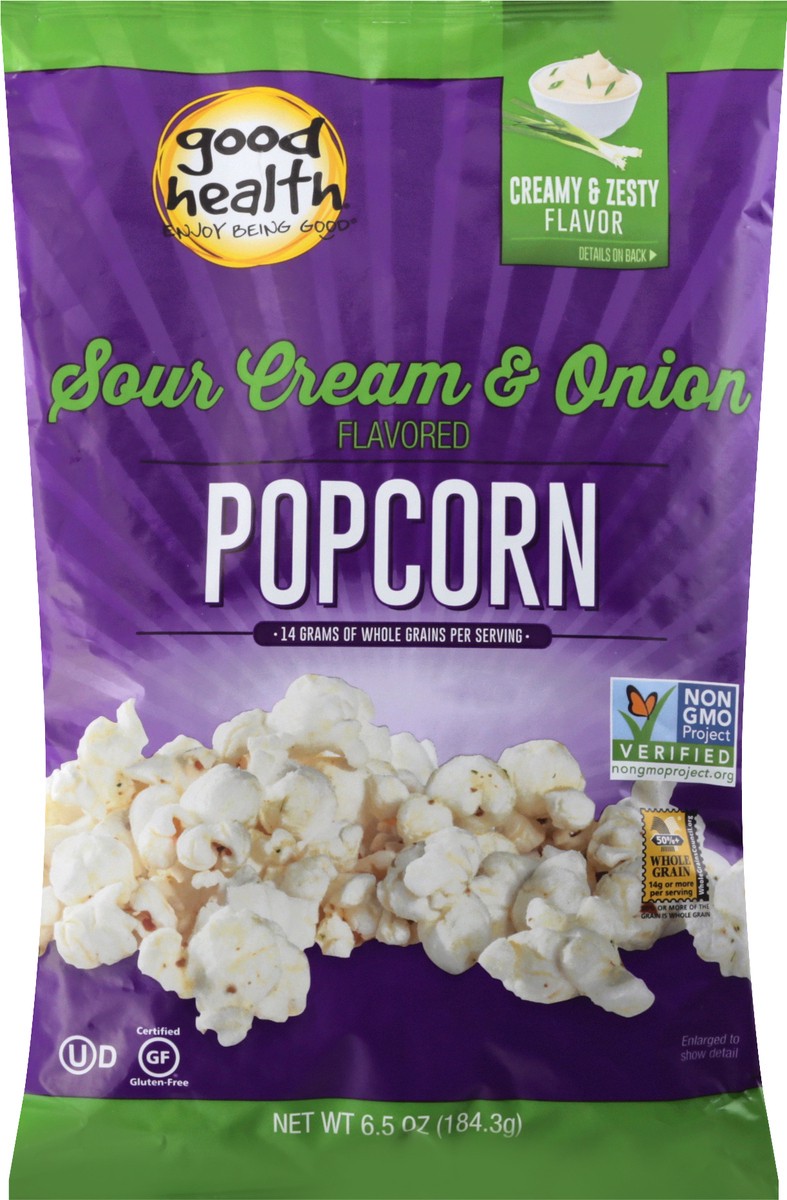 slide 7 of 10, Good Health Sour Cream & Onion Flavored Popcorn 6.5 oz, 6.5 oz