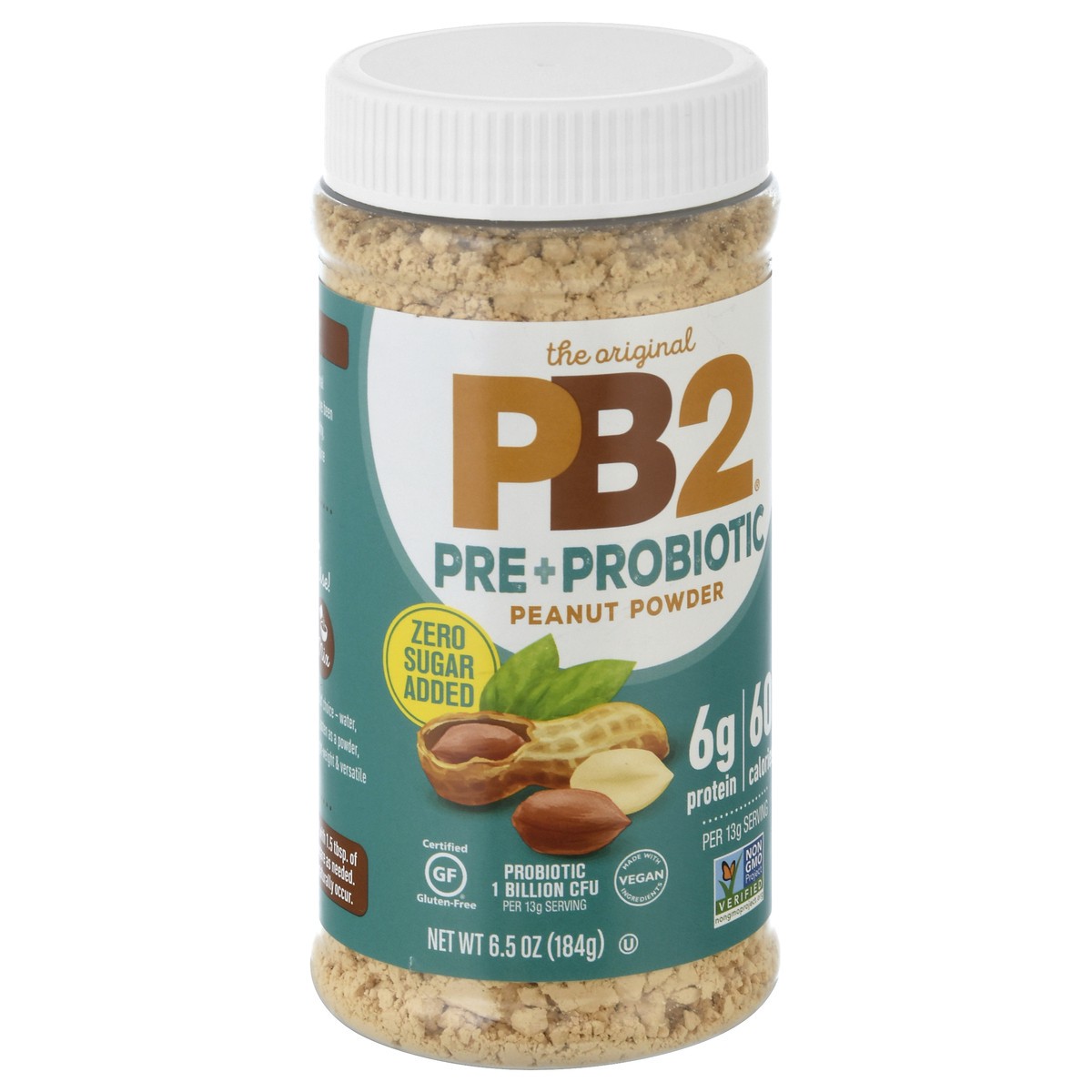 slide 2 of 9, Pb2 Peanut Powder Pre+Probiotic, 6.5 oz