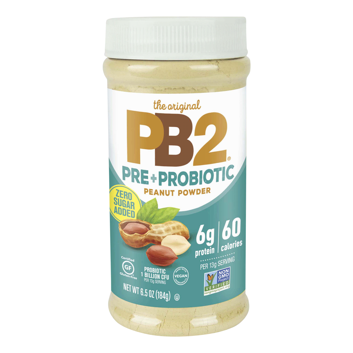 slide 1 of 1, PB2 Pre+Probiotic Peanut Powder, 6.5 oz