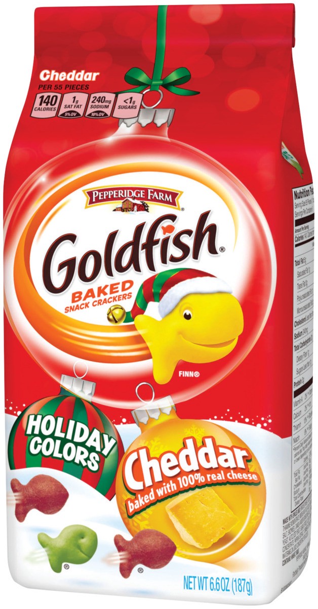 slide 3 of 9, Pepperidge Farm Holiday Colors Cheddar Crackers, 6.6 oz