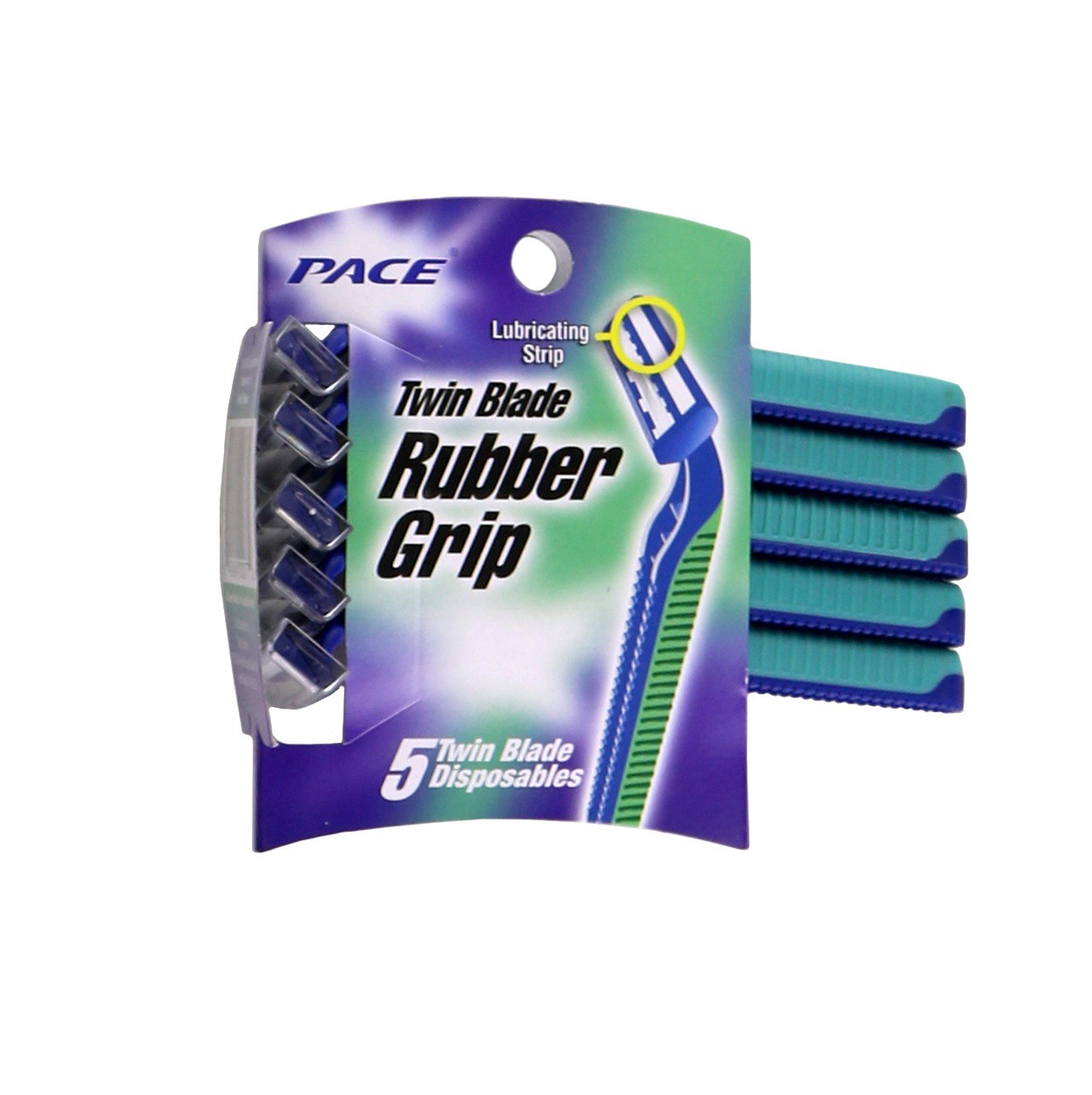 slide 1 of 1, Pace Twin Blade Disp Rubber Men, 1 ct
