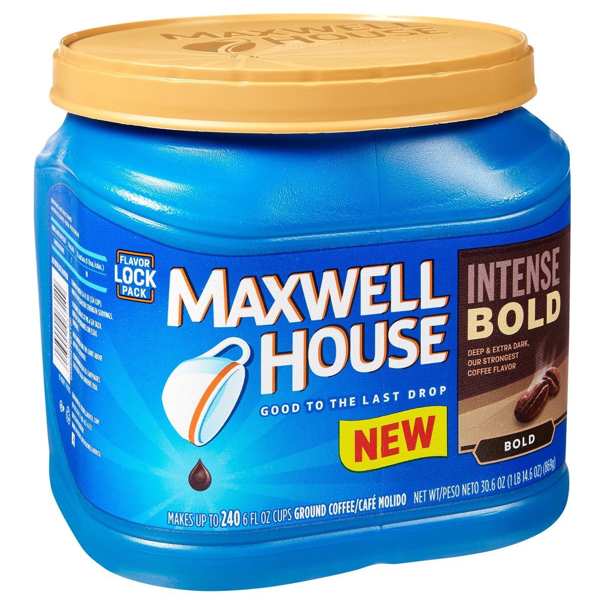 slide 5 of 12, Maxwell House Intense Bold Ground Coffee - 30.6 oz, 30.6 oz