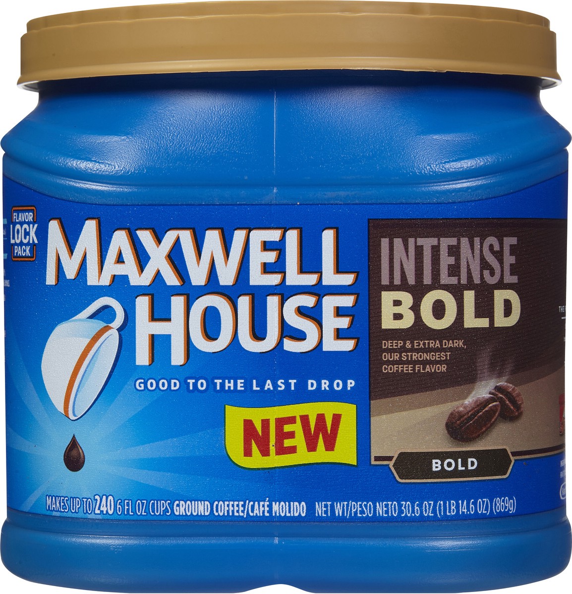 slide 11 of 12, Maxwell House Intense Bold Ground Coffee - 30.6 oz, 30.6 oz