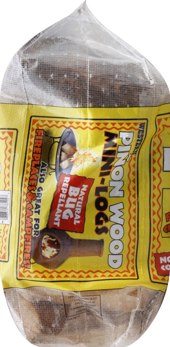 slide 4 of 4, Western Pinon Wood Mini-Logs, 14.16 liter