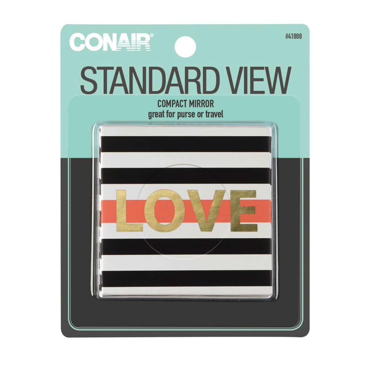 slide 1 of 1, Conair Compact Paper Mirror - Standard View, 1 ct