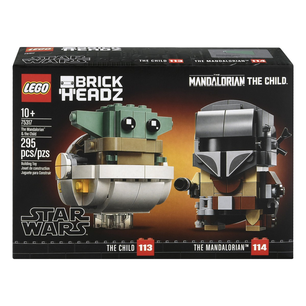 slide 1 of 9, LEGO Brick Headz 295 Pieces Building Toy The Mandalorian & The Child 295 ea, 295 ct