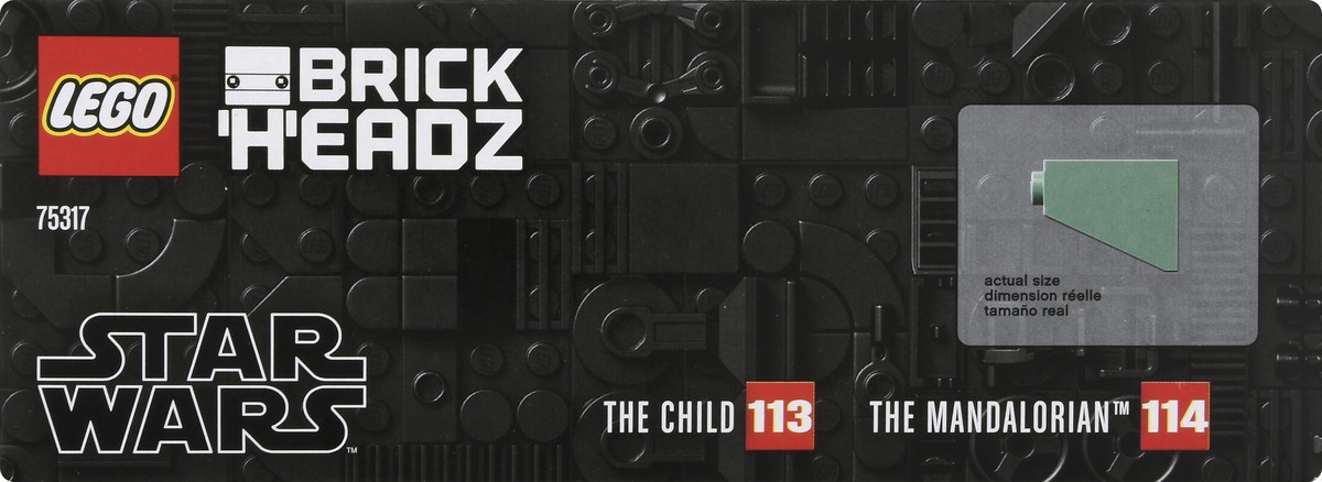 slide 9 of 9, LEGO Brick Headz 295 Pieces Building Toy The Mandalorian & The Child 295 ea, 295 ct