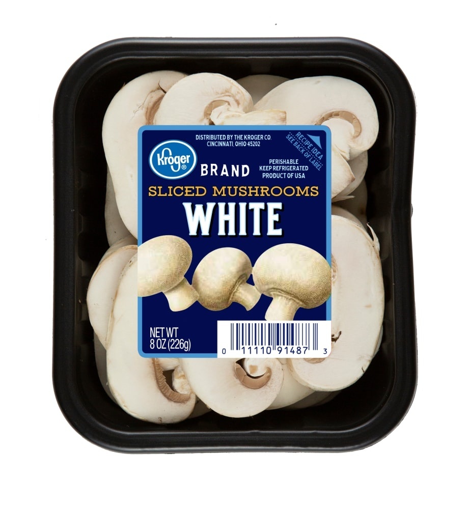 slide 1 of 1, Harris Teeter Sliced White Mushrooms, 8 oz