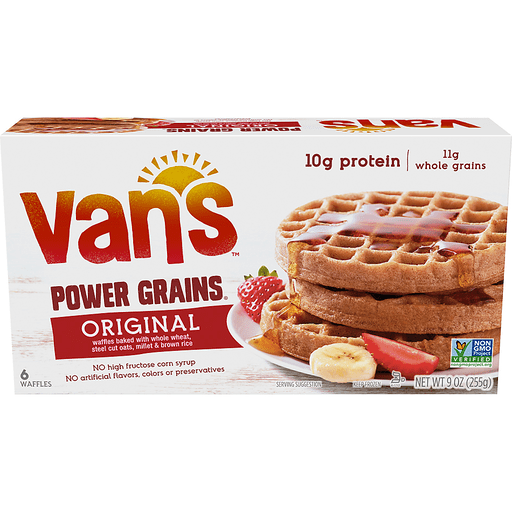 slide 4 of 17, Van's Power Grains Protein Waffles, 9 oz