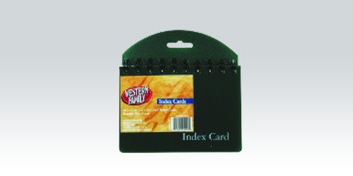 slide 1 of 1, Western Family 3X5 Index Cards Poly Cover, 1 ct