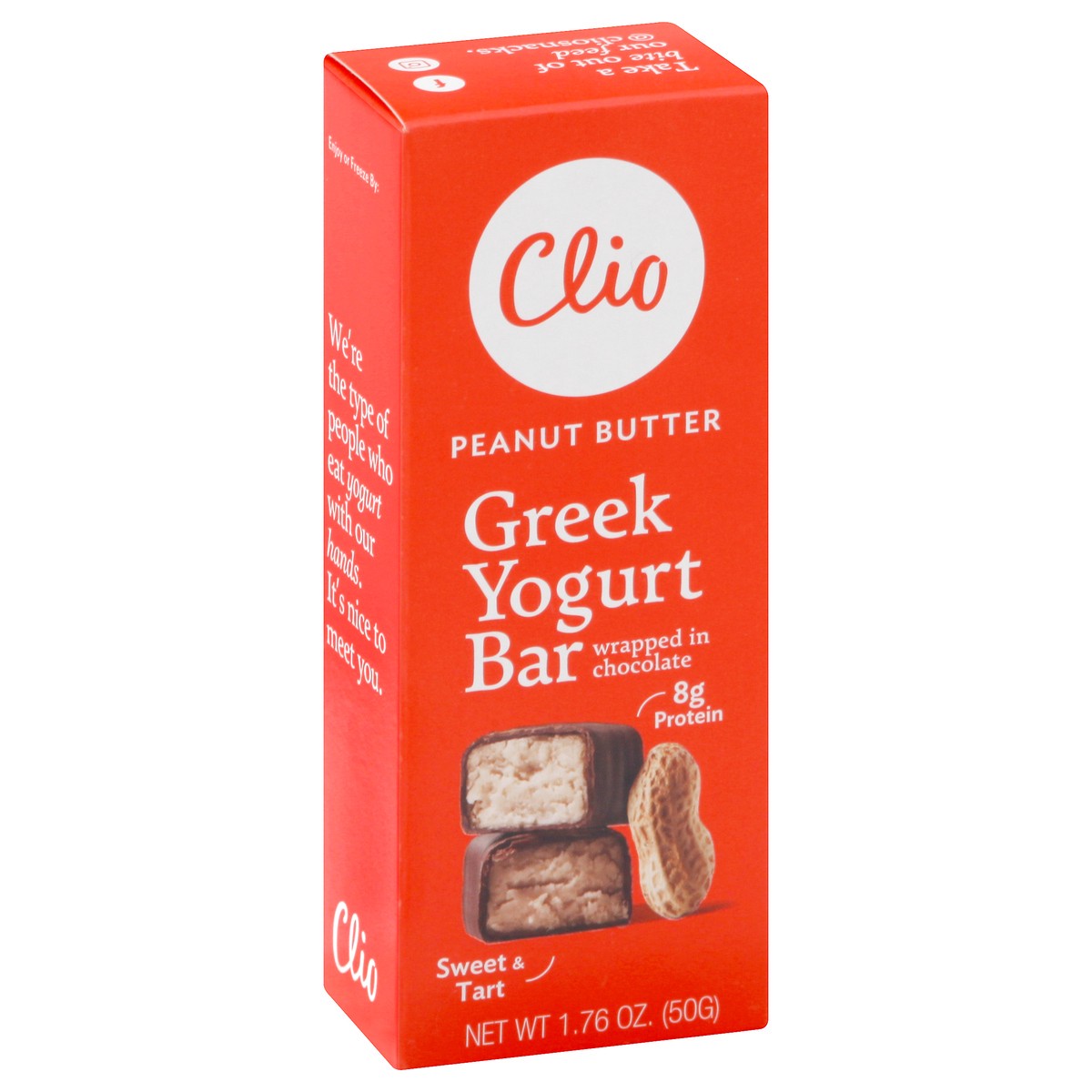 slide 2 of 8, Clio Peanut Butter Greek Yogurt Bars, 1.76 oz