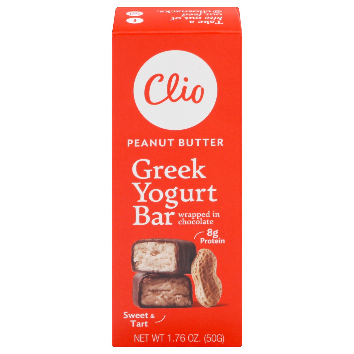 slide 1 of 8, Clio Peanut Butter Greek Yogurt Bars, 1.76 oz