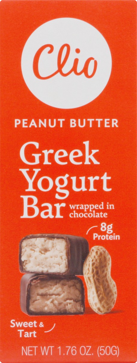 slide 5 of 8, Clio Peanut Butter Greek Yogurt Bars, 1.76 oz